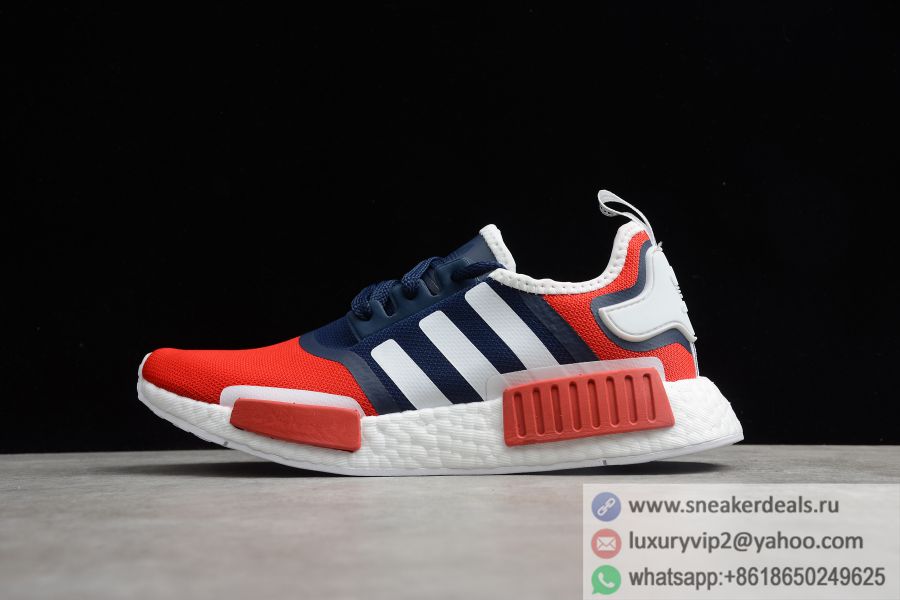Adidas NMD R1 Navy Scarlet FV1734 Unisex Shoes